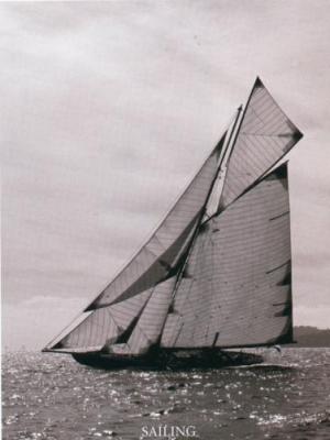 Sailing B N big art print by Pastorelli
