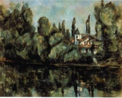 Le rive della Marna art print by Paul Cezanne