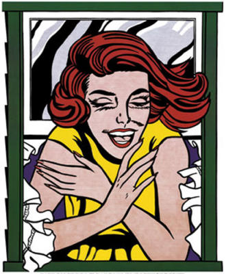 Girl at window art print by Roy Lichtenstein