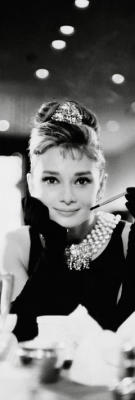 Audrey Hepburn (B&W) art print by Slim Posters