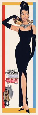Audrey Hepburn (Breakfast at Tiffany's) art print by Slim Posters