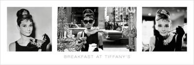 Audrey Hepburn (Breakfast at Tiffany's B&W) art print by Slim Posters