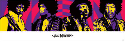 Jimi Hendrix (Purple Haze) art print by Slim Posters