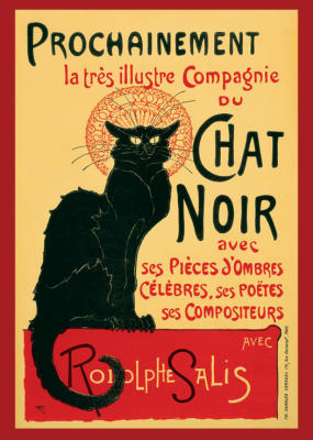 Chat Noir art print by Theophile-Alexandre Steinlen