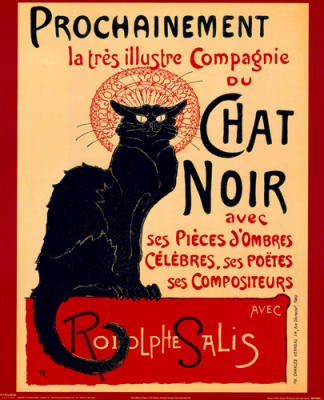 Chat Noir art print by Theophile-Alexandre Steinlen