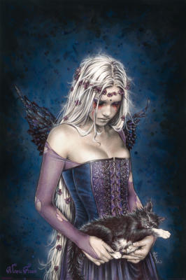 Angel of Death art print by Victoria Frances