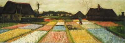 Letti di fiore in Olanda, 1883 art print by Vincent Van Gogh