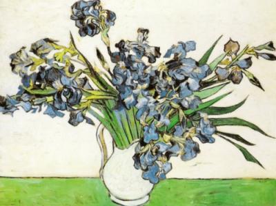 Natura morta con iris, 1889 art print by Vincent Van Gogh