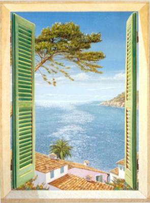 Finestra sul golfo art print by Andrea Del Missier