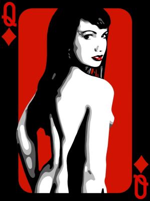Queen of Diamonds art print by Annabel de Vetten