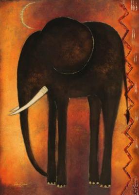 Sur La Lune art print by Valerie Delmas