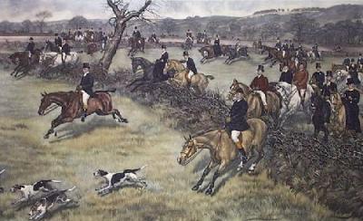 Full Cry (Restrike Etching) art print by A.H. Wardlow