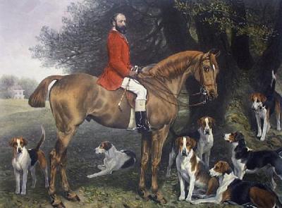Master & Hounds, The (Restrike Etching) art print by Anonymous