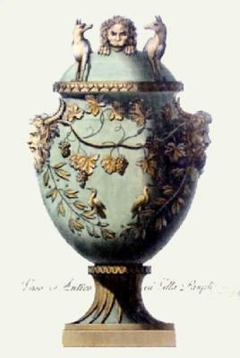 Vase - Pl. VI (Green) (Restrike Etching) art print by Anonymous
