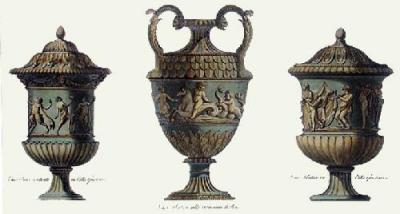 Vases - Pl. V (Green) (Restrike Etching) art print by Anonymous