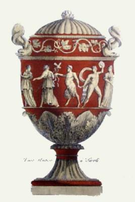 Vases - Pl. VII (T'cotta) (Restrike Etching) art print by Anonymous