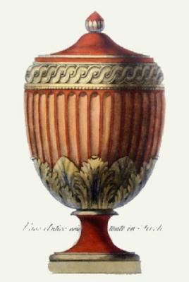 Vases - Pl. VIII (T'cotta) (Restrike Etching) art print by Anonymous