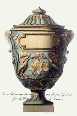 Vases - Plate IX (Restrike Etching) art print by Anonymous