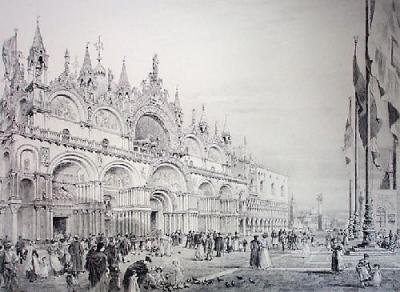 St. Mark's Square (Restrike Etching) art print by Axel Haig