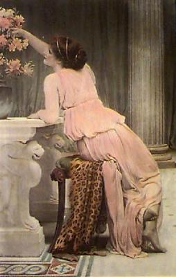 Flower Worship (Restrike Etching) art print by Charles Edward Perugini