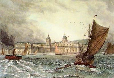 Greenwich Hospital (Restrike Etching) art print by David Law