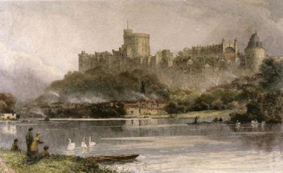 Windsor Castle (Restrike Etching) art print by David Law