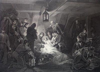 Death of Nelson (Restrike Etching) art print by Davis