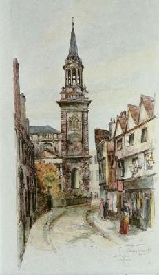 Oxford, All Saints Church (Restrike Etching) art print by Edward Slocombe