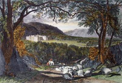Aske Hall (Restrike Etching) art print by Francis Calcraft Turner