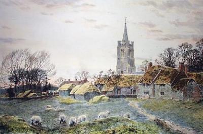 Church Meadow (Restrike Etching) art print by Frederick Albert Slocombe