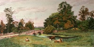 Iver Bridge (Restrike Etching) art print by Frederick Albert Slocombe