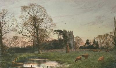 Little Stanmore Church (Restrike Etching) art print by Frederick Albert Slocombe