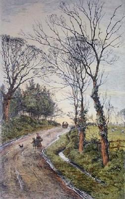 Pinner Hill (Restrike Etching) art print by Frederick Albert Slocombe