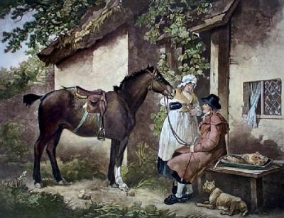 Country Butcher, The (Restrike Etching) art print by George Morland