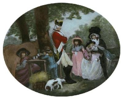 St. James' Park (Restrike Etching) art print by George Morland