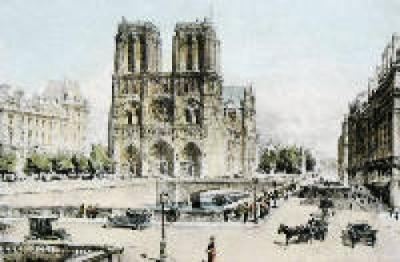 Paris, Notre Dame (Restrike Etching) art print by Harry C. Brewer