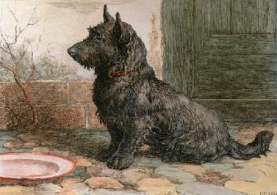 Forgotten (Restrike Etching) art print by Herbert Thomas Dicksee