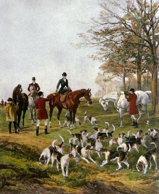 Presenting the Brush (Restrike Etching) art print by Heywood Hardy
