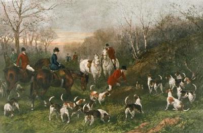 Run to Earth (Restrike Etching) art print by Heywood Hardy