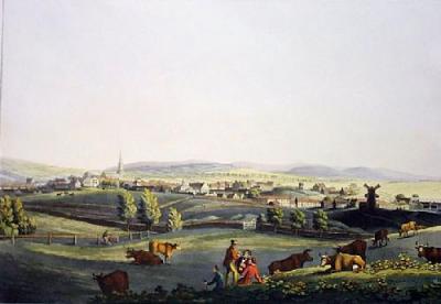 Town of Forfar (Restrike Etching) art print by IH Clark