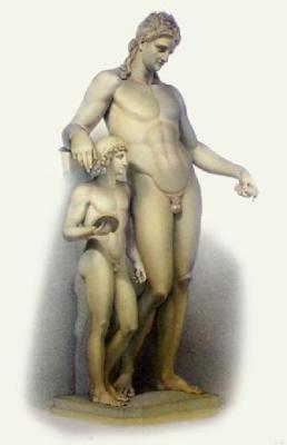 Marble Statue - Pl. LI (Restrike Etching) art print by J.S. Agar