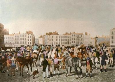 Smithfield Market (Restrike Etching) art print by Jacques-Laurent Agasse