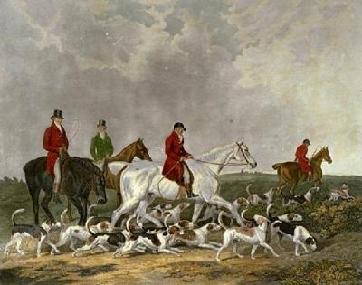 Earl Derby Staghounds (Restrike Etching) art print by James Barenger