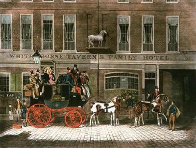 Cambridge Telegraph (Restrike Etching) art print by James Pollard