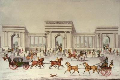 Hyde Park Corner (Restrike Etching) art print by James Pollard