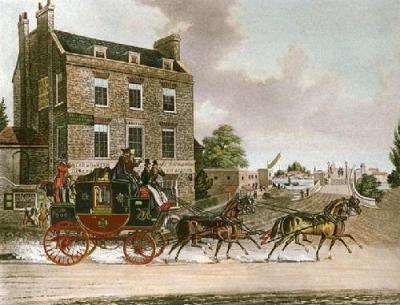 Quicksilver Royal Mail (Restrike Etching) art print by James Pollard