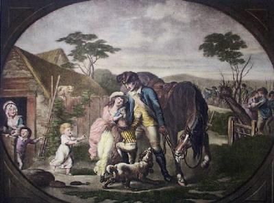 Soldiers Return (Restrike Etching) art print by Johann Heinrich Ramberg