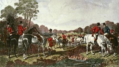 Fox Hunting - Plate 1 (Restrike Etching) art print by John Frederick Herring