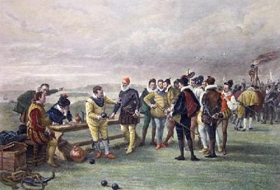 Armada in Sight (Small) (Restrike Etching) art print by John Seymour Lucas