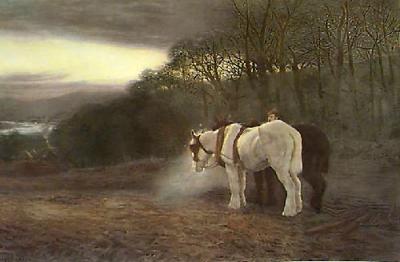 Close of Day (Restrike Etching) art print by Joseph Farquharson